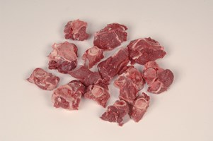 Leg – dice and meaty bones Meat Cut Spec Step 14